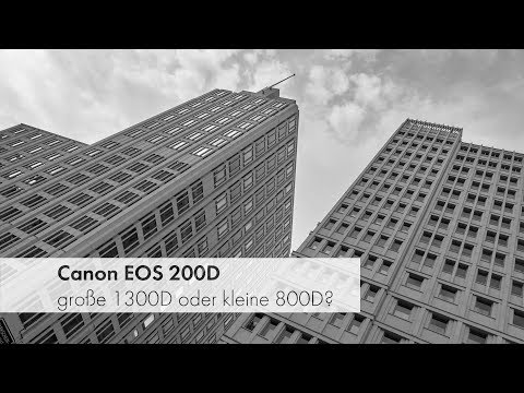 video Canon EOS 200D Digitale Spiegelreflexkamera (24,2 Megapixel, 7,7 cm (3 Zoll) Display, APS-C CMOS-Sensor, WLAN mit NFC, Full-HD, DIGIC 7) schwarz  inkl 18-55mm 1:4,0-5,6 IS STM Objektiv