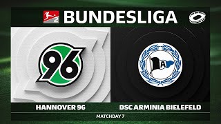 Hannover 96 vs. DSC Arminia Bielefeld | Matchday 7 — Bundesliga 2 2025/26