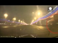 Euronews- Dashcam records Nemtsov murder site moments after his death, Russia