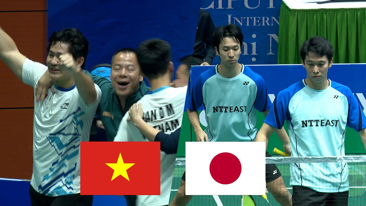 Trận đấu Đình Hoàng, Đình Mạnh vượt qua cặp đôi Nhật Bản làm nên lịch sử cho cầu lông Việt Nam