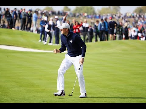 Jordan Spieth on fire around the green at Ryder Cup Friday
