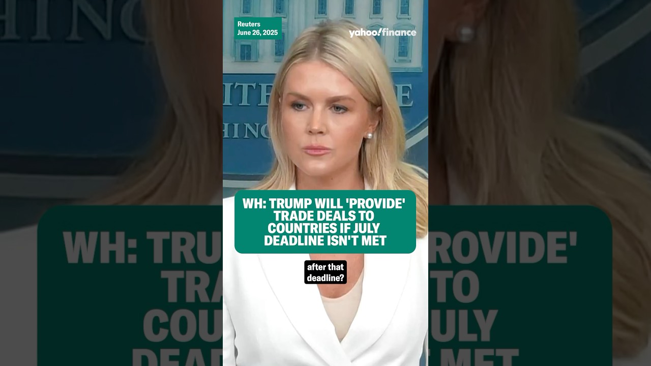 WH: The tariff deadline is not critical.