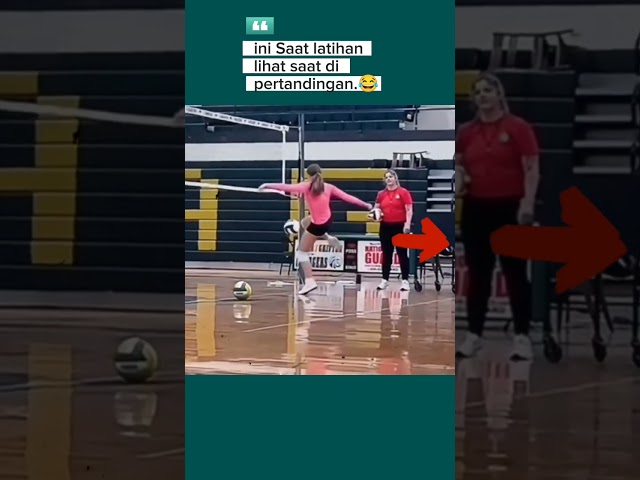 Ternyata seperti ini cara latihan Atlet volly ini pantesan #volleyball