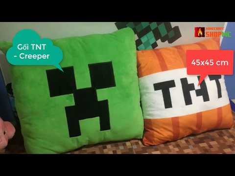 video Gối bông TNT Minecraft