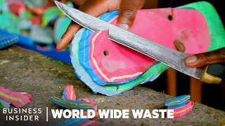 How Flip-Flop Art Helps Clean Kenya's Beaches | World Wide Waste | Business Insider