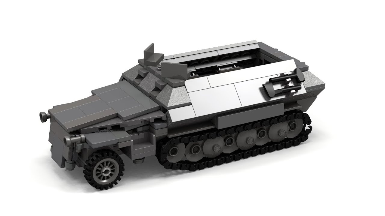 Lego WWII SdKfz-251 German Halftrack Instructions - YouTube