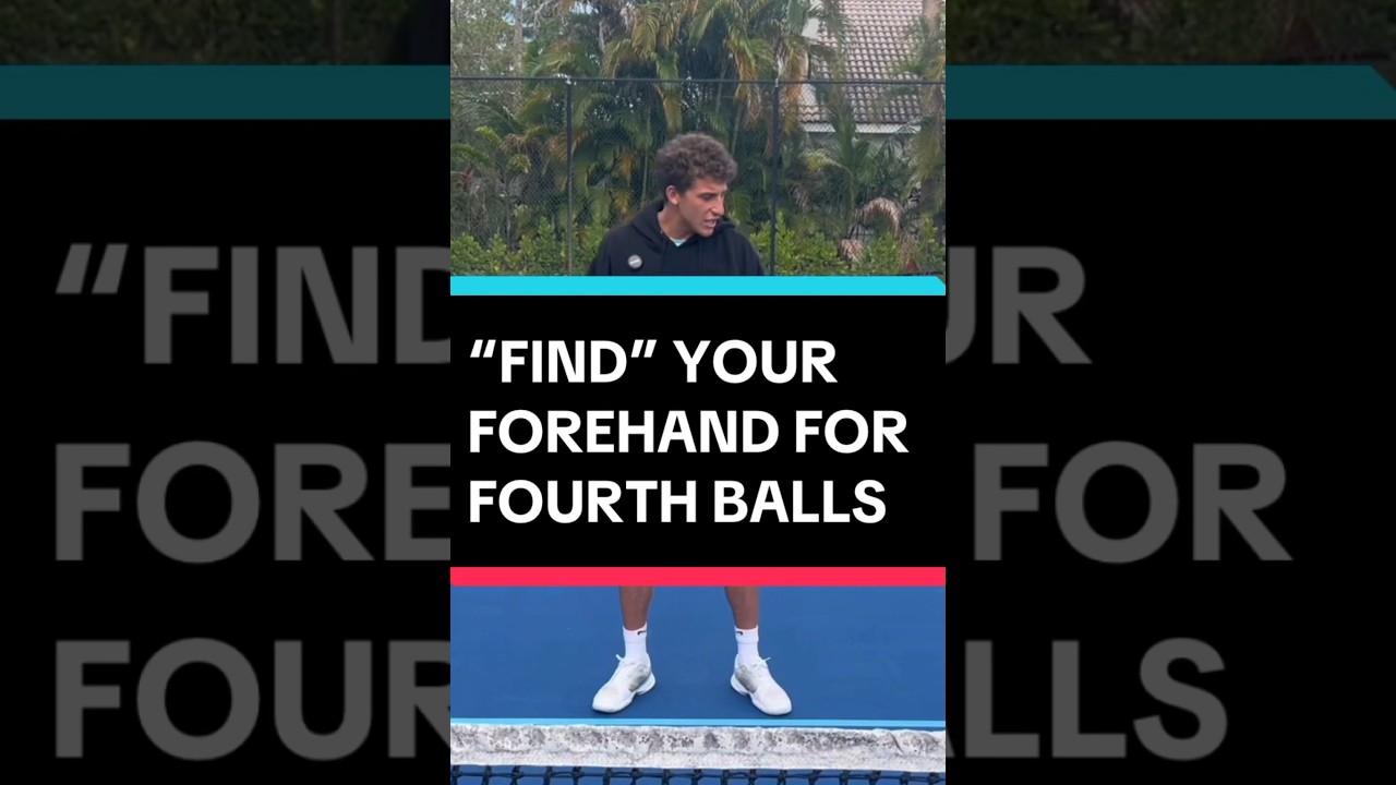 Find you forehand for fourths! #pickleball #pickleballtips #shorts