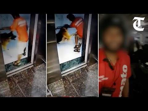 Dog bites Zomato delivery boy's private parts as he walks out of lift, disturbing visuals