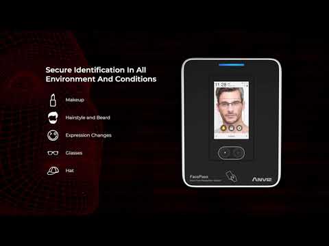Anviz Facepass7 riconoscimento facciale per controllo accessi e rilevazione presenze video presentazione nuova versione