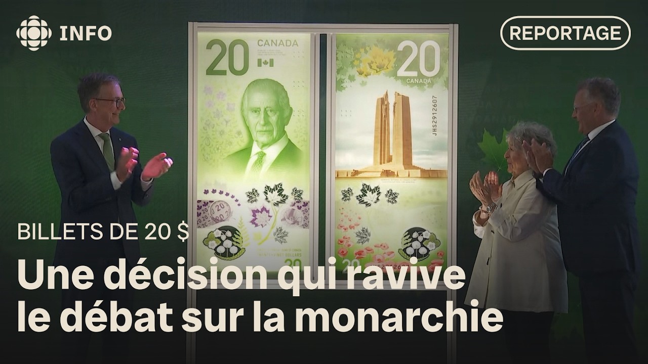 Le visage du roi Charles III sur les nouveaux billets de 20 $
