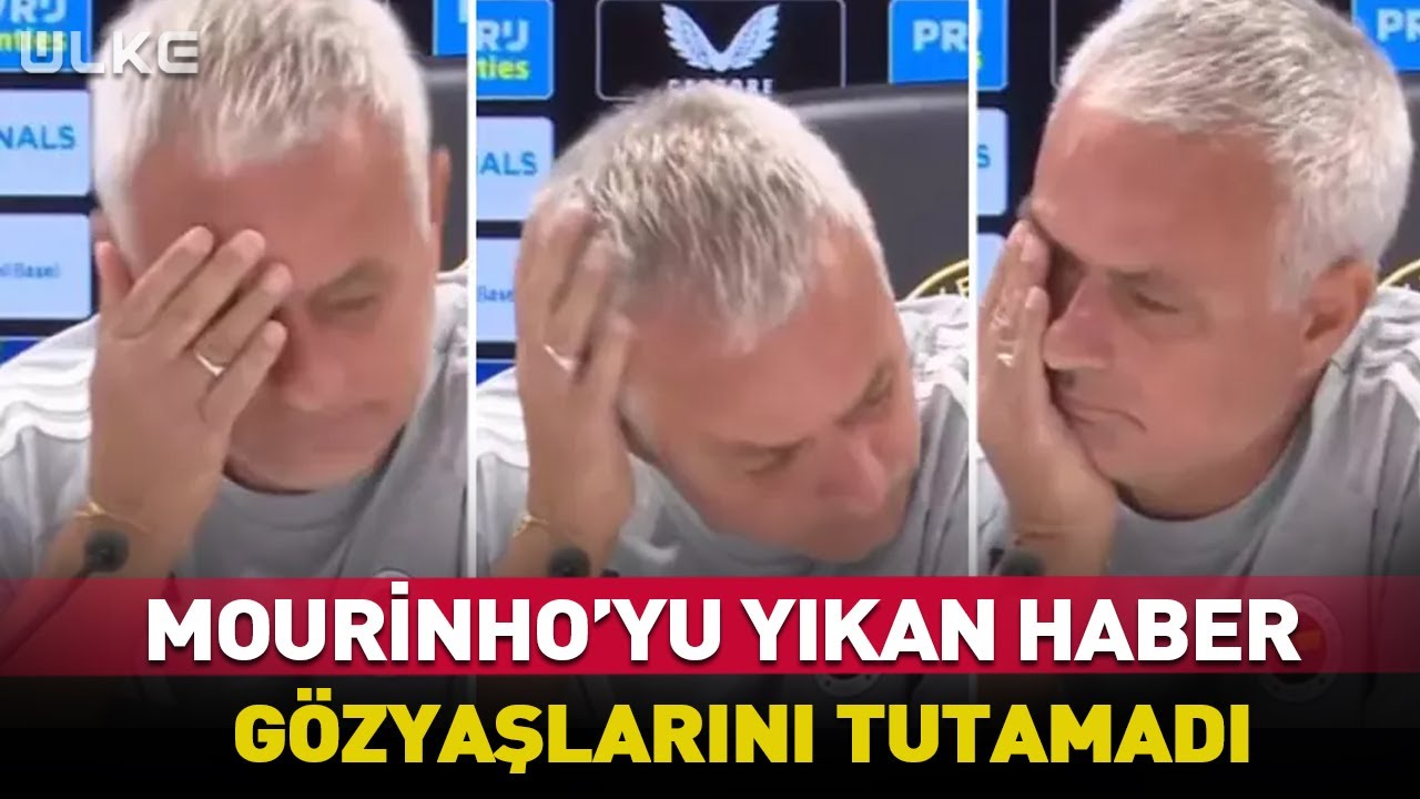 Jose Mourinho'yu Yıkan Haber! Gözyaşlarını Tutamadı...
