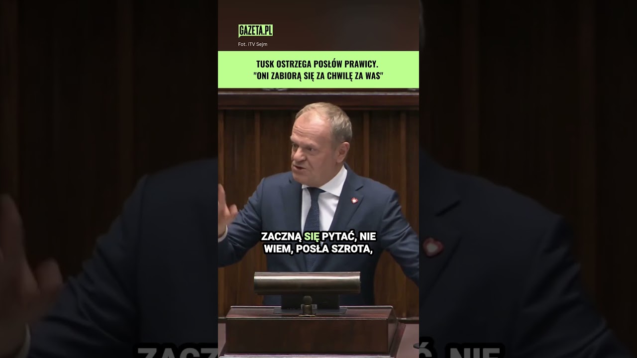 Lustrowanie pochodzenia polityków. Tusk: Wiecie, czym to się skończy na tej sali? #shorts