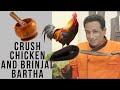 Ding Chick Chicken Eggplant Bartha with healthy Roti - chicken shredded and cooked with eggplant 🍆