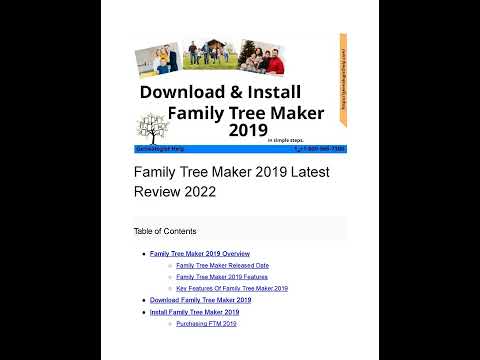 Family Tree Maker 2019 | Download And Install FTM 2019