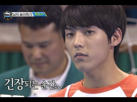 【TVPP】Minhyuk(BTOB) - M High Jump + New Record, 민혁(비투비) - 높이뛰기 금메달 @ 2014 Idol Star Championships