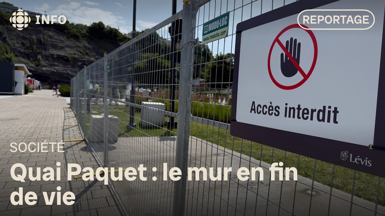 Fin de vie utile pour le mur du quai Paquet