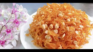 MỨT GỪNG ĐU ĐỦ DẺO/Bí quyết thành công ngay lần làm đầu tiên mứt dẻo và giòn ngon#226