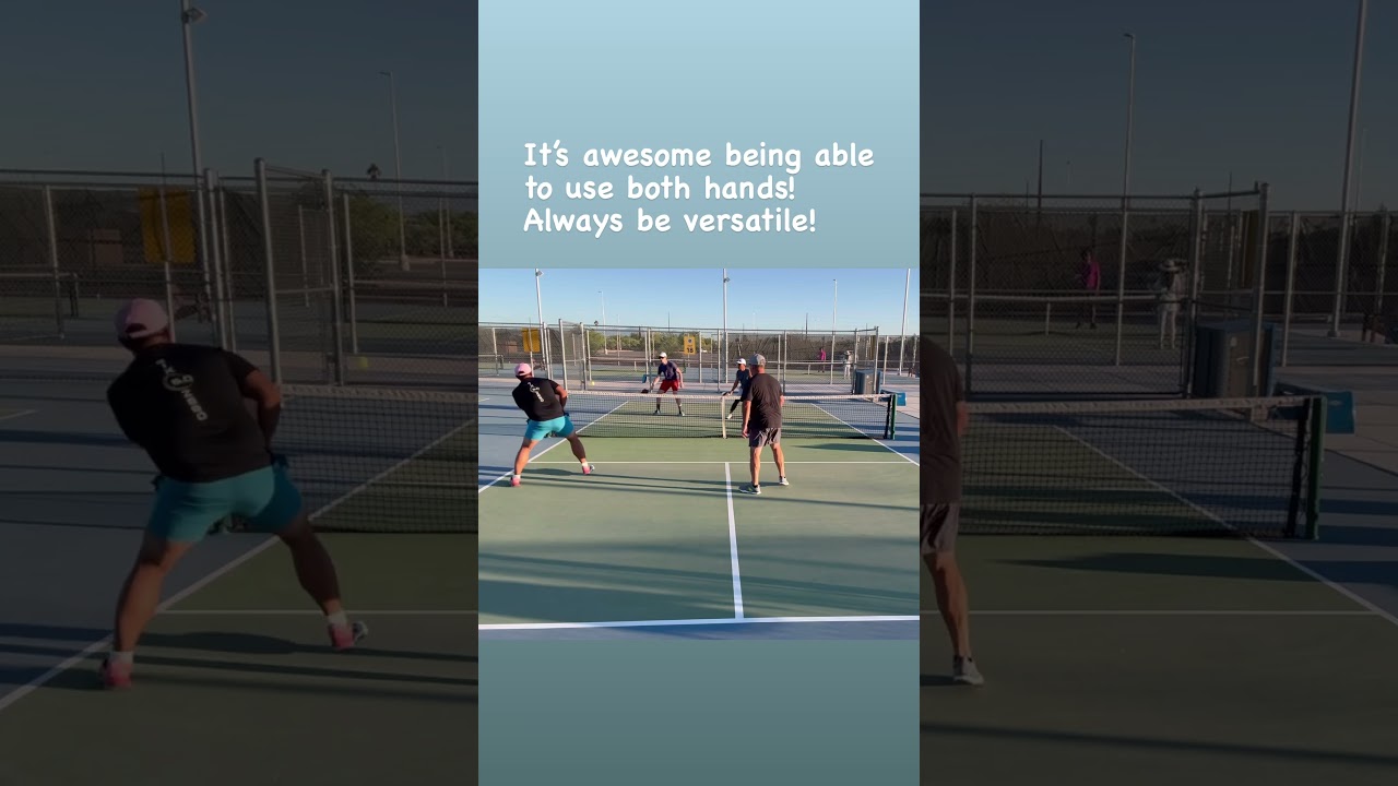 Using both hands #pickleball #Highlights #Sports #Fun #Action