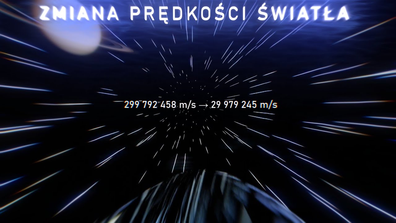 Co jeżeli prędkość światła spadnie 10 razy? Skutki zabaw z podstawową stałą natury