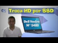 PS Videoaulas - Troca de HD por SSD Dell Vostro 14 5480 - Desmontar Notebook