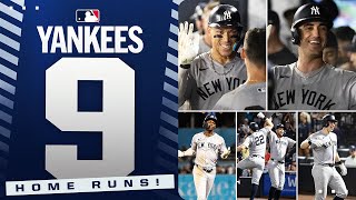Yankees TIE FRANCHISE RECORD with 9 HOME RUNS! 💪 (Aaron Judge, Giancarlo Stanton and MORE!)