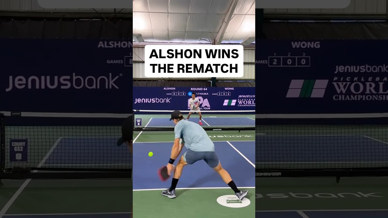 Menโs Singles - @ChristianAlshon ๐ Wong #pickleball