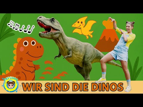 🎶🦖 DINO CHILDREN'S SONG: We are the Dinos 🦕 Dinosaur song for children with T-Rex, Triceratops & ...