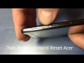 Acer Liquid E3 E380 Hard Reset and clear eMMC , фабричните настройки