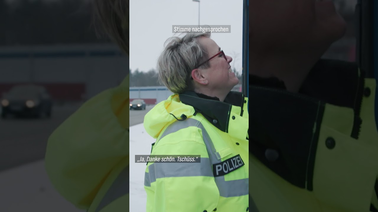 Lkw-Kontrolle auf der Autobahn: Eisfahrt