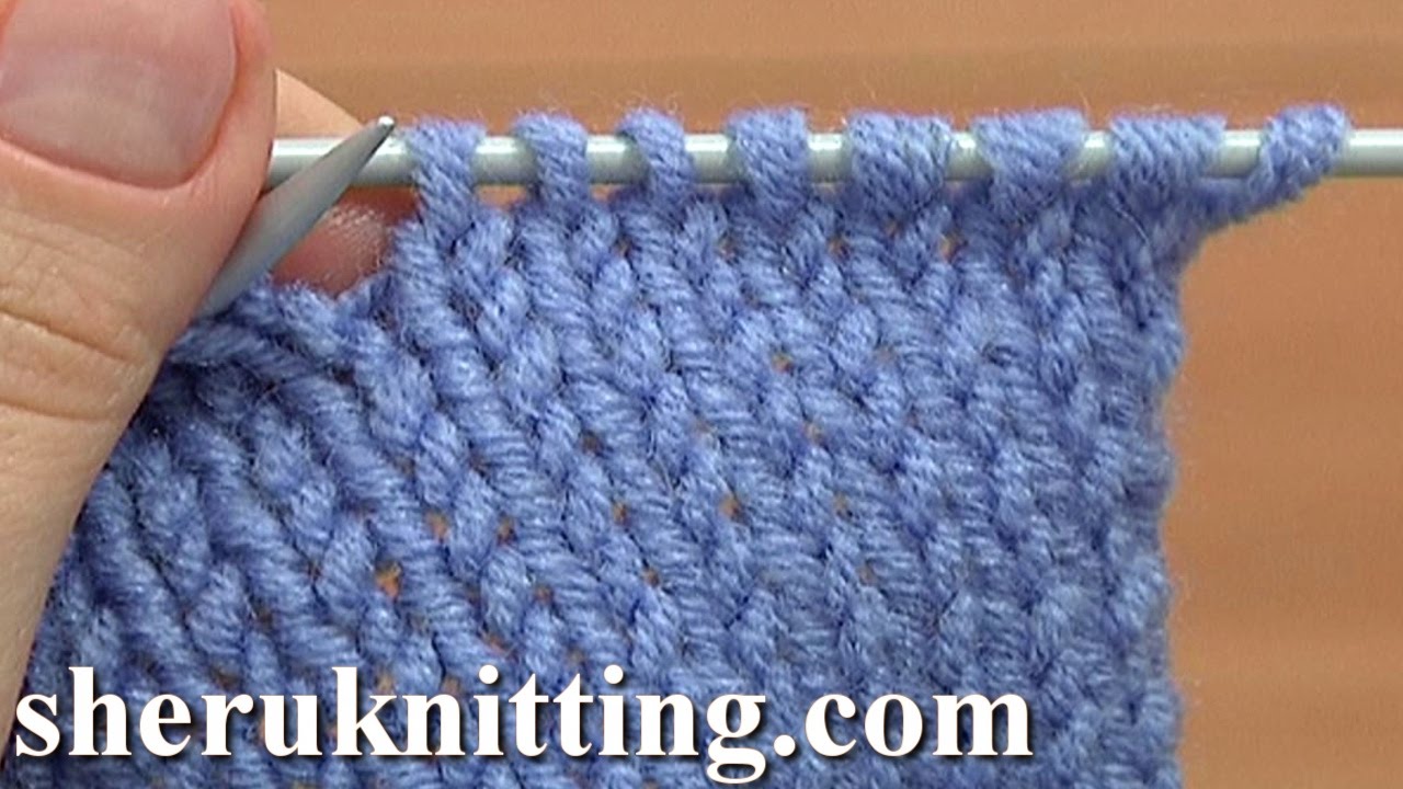 How to Knit The Knit Stitch Tutorial 2 Method 1 of 2 Knit Stitch Worked ...