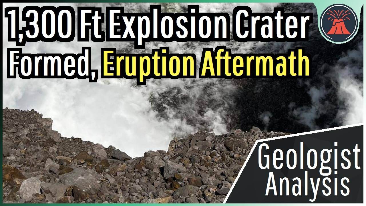 Africa Volcano Update; New Volcanic Collapse, 1,300 Ft Explosion Crater Formed