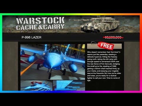 How To Save $6,500,000 On NEW GTA Online DLC Vehicle P-996 Lazer (FREE GTA 5 Online DLC Fighter Jet)