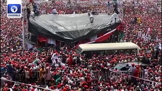 Stage Collapses During Inauguration Of Abba Kabir As Kano Governor