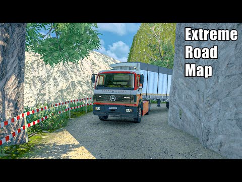 New Extreme And Dangerous Roads Map Mod For ETS2 1.55 and 1.56