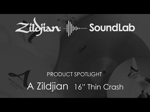 video Zildjian 16 inch A Zildjian Medium-thin Crash Cymbal