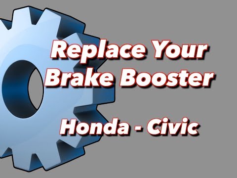 How to replace brake booster honda #3