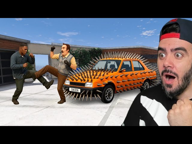 FRANKLIN vs HELLO NEIGHBOR TOFAŞ IÇIN YARIȘTI - GTA 5 MODS