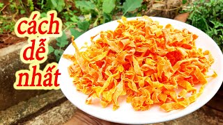 Cách làm mứt cà rốt đơn giản nhất - dễ nhất - thành công ngay lần đầu | Khi Bố Vào Bếp