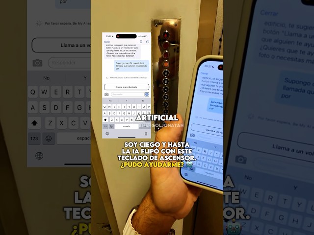 Soy ciego y hasta la IA flipó con este teclado de ascensor. ¿Pudo ayudarme? 🤖