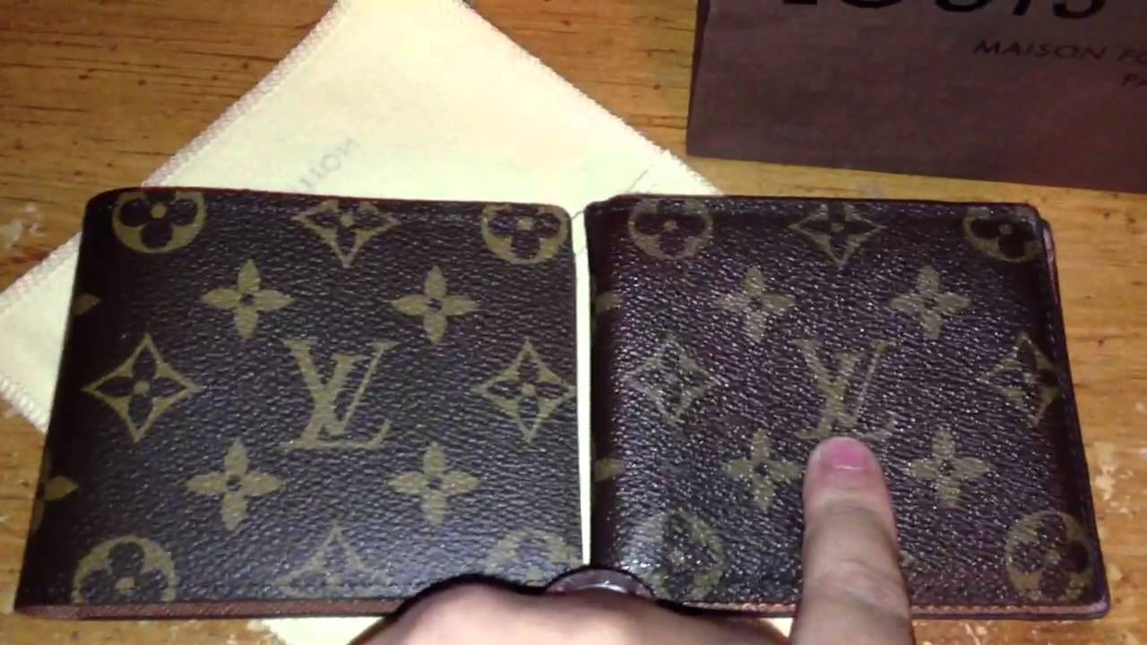 Louis Vuitton Real vs Fake men&#39;s wallet - YouTube