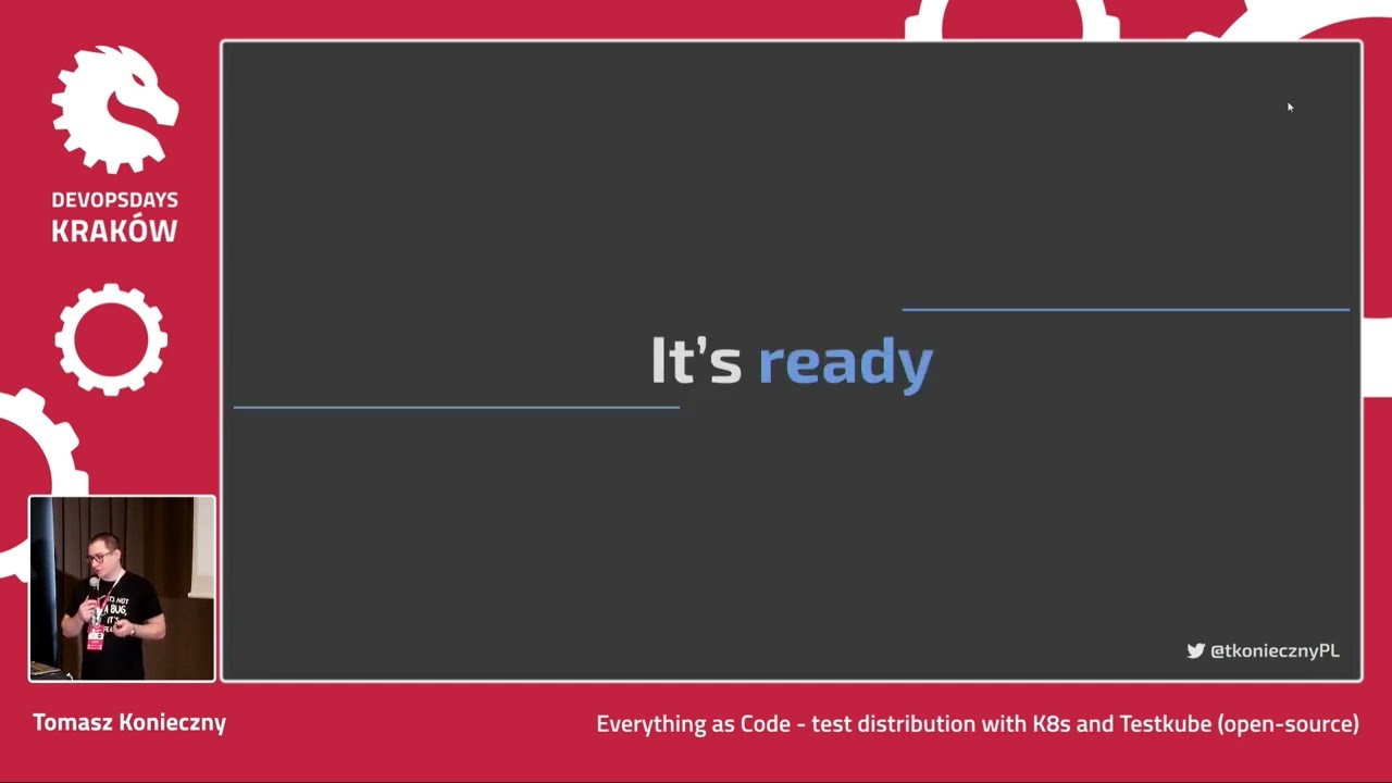 DevOpsDays Kraków 2024 - Everything as Code - test distribution with K8s and... - Tomasz Konieczny