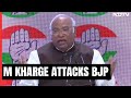 Mallikarjun Kharge I Congress Chief Targets BJP Over Electoral Bonds