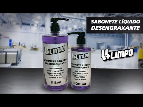 Sabonete Líquido Desengraxante 500ml V+Limpo - Vídeo explicativo