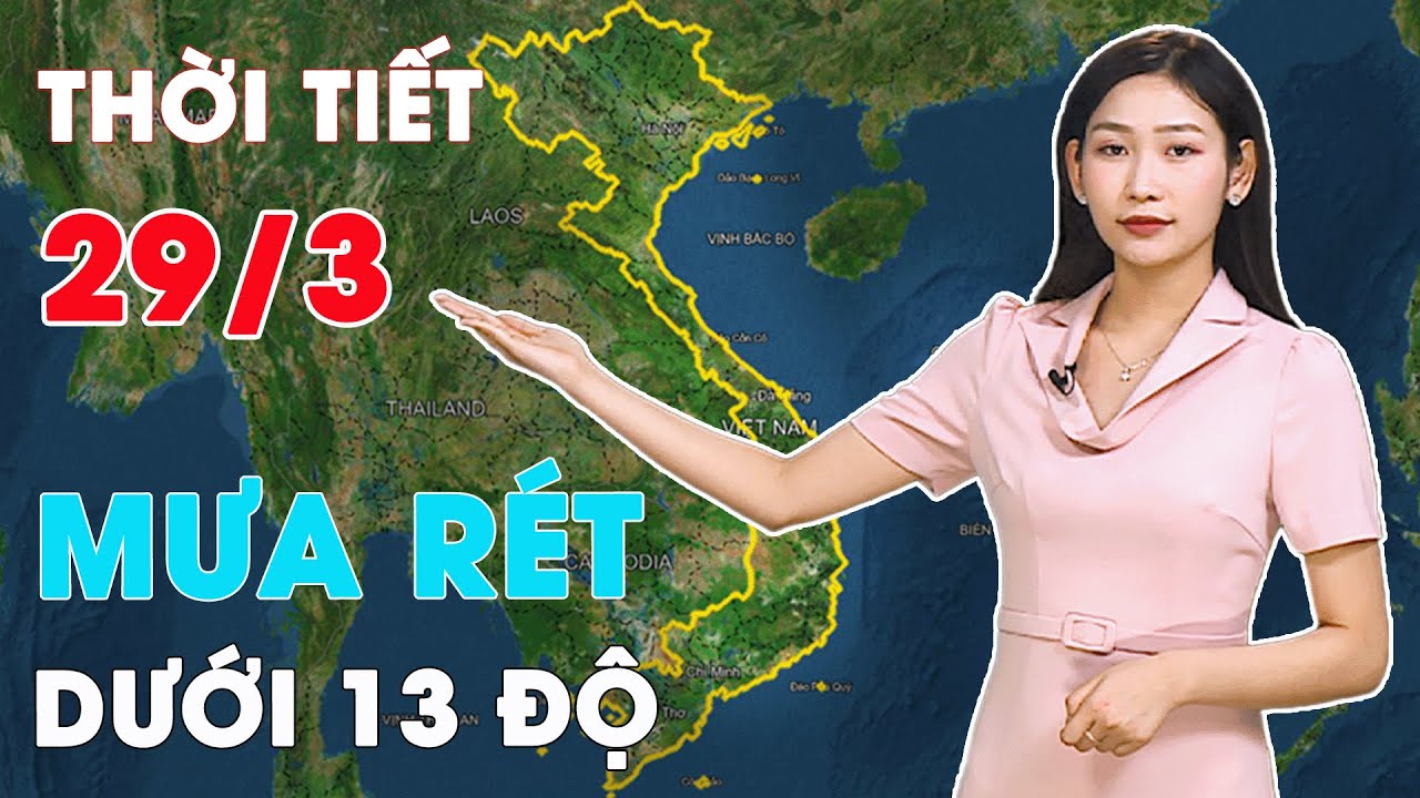 Thời tiết ngày và đêm 29/3: Mưa rét ập đến, miền Bắc lạnh dưới 13 độ | BGT