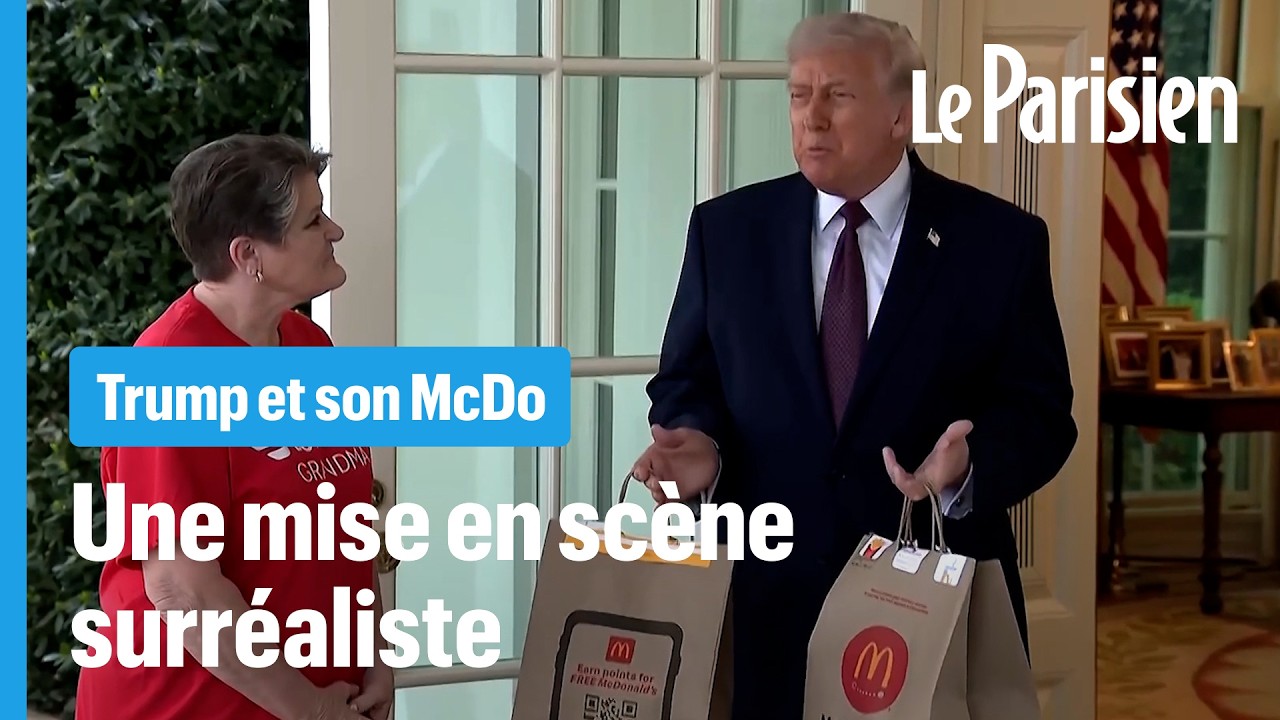 Trump se fait livrer un McDo à la Maison-Blanche et dérape