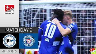 Goal Fest in Bielefeld | Arminia Bielefeld — Kiel 4-2 | All Goals | Matchday 9 — Bundesliga 2