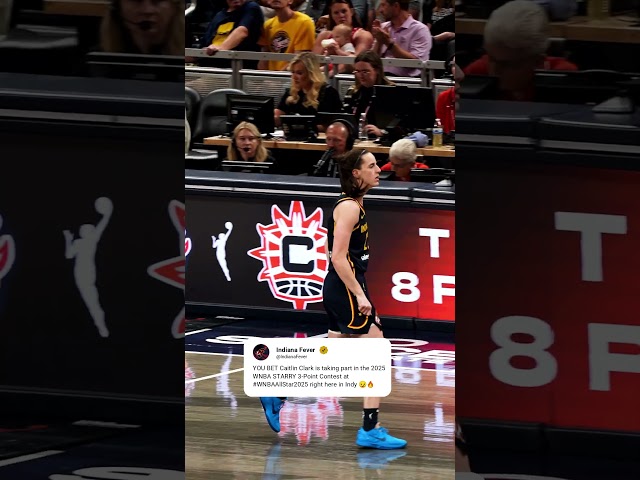 Caitlin Clark will compete in her first-ever WNBA 3-Point Contest 👀 (via indianafever/X)
