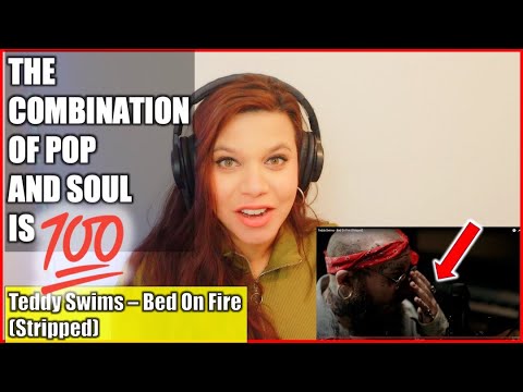 HOW DOES TEDDY DO THIS!? Teddy Swims - Bed On Fire (Stripped) | MUSIC REACTION VIDEO