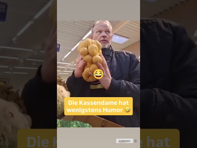 👉Wenn selbst die Kassiererin bessere Witze hat als du😅🛒 #funny #supermarkt #witzig #humor #shorts