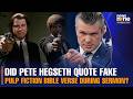 Did Pete Hegseth quote Pulp Fiction lines in Pentagon sermon?